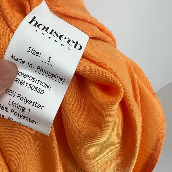 House Of Cb Alicia Strap Ties Corset Tangerine Midi Sundress - Picture 7 of 10